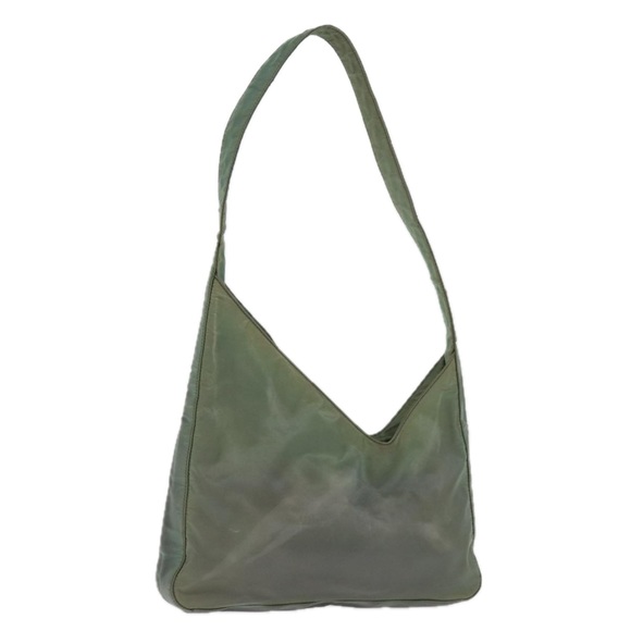 PRADA Shoulder Bag Nylon Green Auth bs14207 - Picture 1 of 16